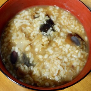 小豆と黒豆と雑穀米の八宝粥